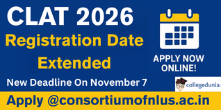 CLAT 2026 Registration Date Extended to November 7; Apply Now at @consortiumofnlus.ac.in